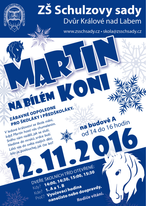 Martin na bílém koni