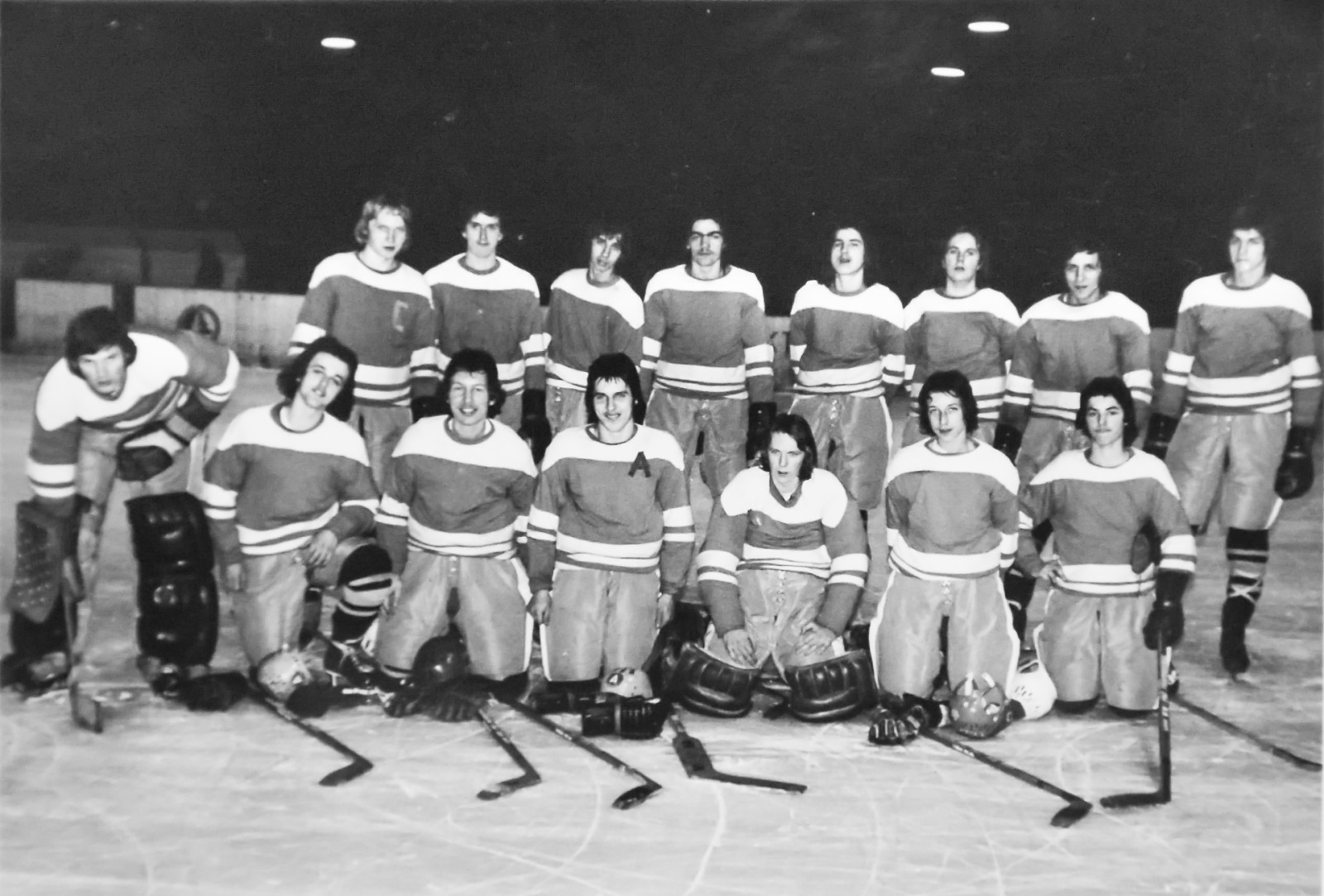 TJ Dv�r Kr�lov� n/L - (2. dorosteneck� liga 1976 - 1977) Horn� �ada zleva: �ulc, Charous , Postupa, Kejzar, Sattler, Holan, Km�nek, Petera Doln� �ada zleva: Lipt�k, Jarol�m, Str�nsk�, M�cha, ��l, �ke��k, Truhl��